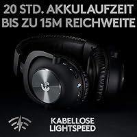 Logitech G PRO X LIGHTSPEED Gaming-Headset (2. Generation) mit Blue VO!CE + Logitech G PRO TKL mechanische Gaming-Tastatur, GX-Blue Clicky Switches, LIGHTSYNC RGB – Ansicht 3