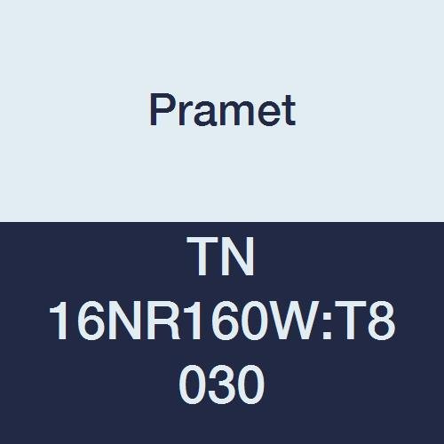 TN 16NR160W:T8030 Carbide Multi-Material (P30,M25,K30) Indexable Internal Threading Insert, Whitworth 55 Degree, TPI 16, 3" Cutting Edges, PVD, Use SER/L Tool Holder, Gold (Pack of 5)