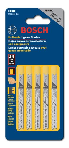 Bosch U1BIF 3-Inch 14 TPI U-Shank Laminate Blade 5-Pack