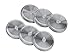 Mason Jar Lids with Straw Hole 18/8 Stainless Steel with Silicone Rings (6 Pack, Wide Mouth) … …