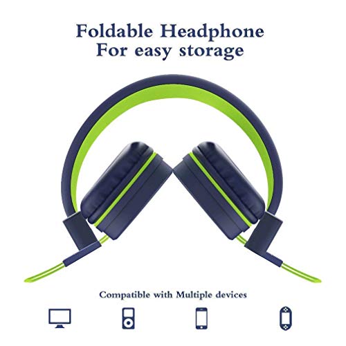 Elecder Kids Headphones Bundle For Children Girls Boys Teens Foldable Adjustable On Ear Headphones 3.5Mm Jack Compatible Cellphones Computer Mp3/4 Kindle Airplane School Tablet #TOP5