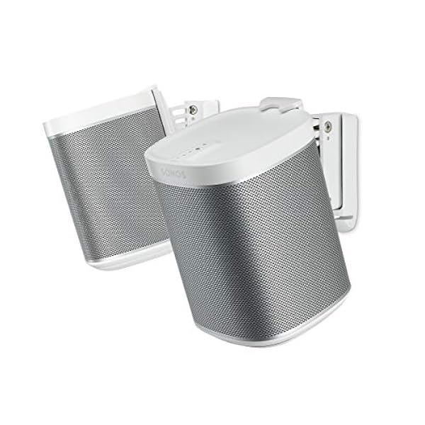 Flexson Soporte de Pared para Sonos One, One SL y Play:1 - Blanco (Par)