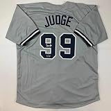 Facsimile Autographed Aaron Judge New York Grey Reprint Laser Auto Baseball Jersey Size Men's XL