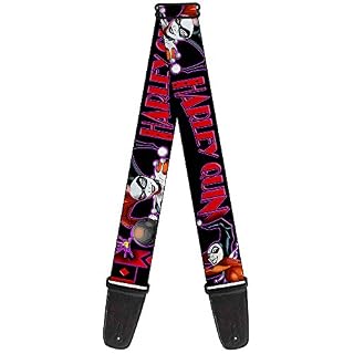 Buckle-Down Sangle de guitare – Dancing Bears Noir/multicolore – 5,1 cm de large – 73,7 à 137,2 cm de long - Les Beatles, Paul McCartney, John Lennon, RIngo Starr, George Harrison
