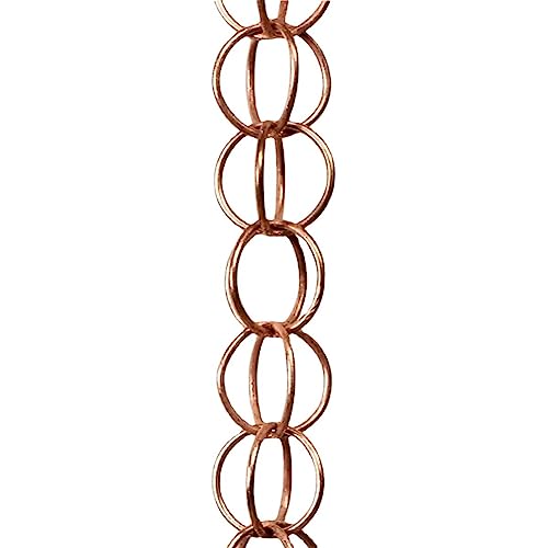 Qarmijaer Steel Leaf Rain Chain, Garden for Mom, Gutters, Rain Catcher for Downspout with Adapter, Thick Flower Cups C