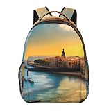 Material: las mochilas con múltiples bolsillos están hechas de poliéster ligero y resistente de alta calidad. Las correas de hombro ajustables pueden evitar que se resbalen, y hacer que la mochila delgada para laptop se ajuste mejor a la forma de tu cuerpo y hombros