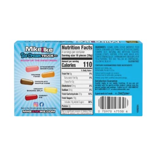 Mike & Ike Pack de 3 Dulces sabor helado 4.25 oz miniatura 2