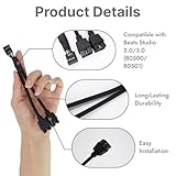 kwinfei 2 PCS USB 2.0 9 Pin Header Splitter Cable, Motherboard USB Internal Extension Adapter, Female to Dual Male Connector for PC Fans, AIO, LED Controller, Front Panel USB Ports - Image 3