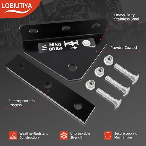 LOBIUTIYA 109-9487 Lawn Mower Hitch kit, Zero Turn Lawn Mower Trailer Hitch Compatible with Exmark Lazer Z Mower Hitch (A AS E S X Z Series), Heavy-Duty Stainless Steel,Powder Coating