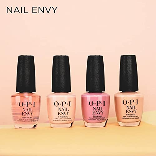 Image of O.P.I Nail Envy Nail Strengthener | 15 ml | Nail Hardener Polish and Base Coat | Transparent Nail Protector for Strong Natural Nails