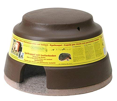 Schwegler Naturschutzprodukt Nisthilfe Nisthöhle Igelhaus Igelkuppel mit Isolierboden aus Holzbeton Höhe 30,5 cm