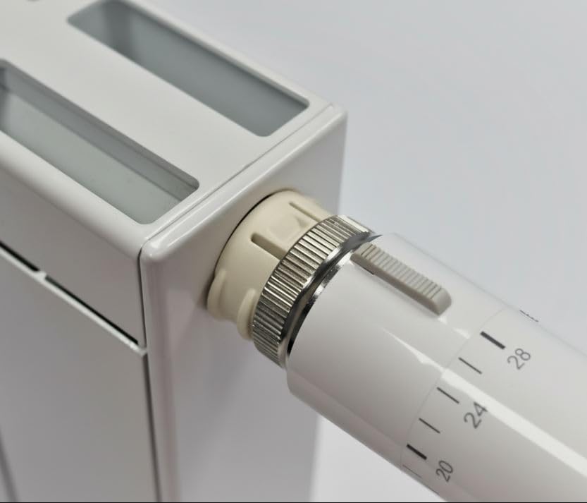 Produktbild von SANTUO Thermostat Adapter Für Heizungsventile RA, RAV, RAVL, Caleffi, Giacomini Und M28 X 1,5 Für Anschluss Thermostatkopf Stellantrieb Aus Kunststoff In Lichtgrau