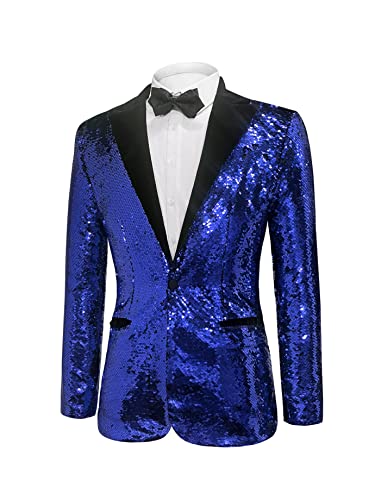 Men's Daily wear Wedding Prom Party Sequined Tuxedo Suit Jacket Blazers2