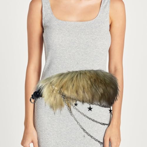 Ceinture rétro en fourrure pour structurer une robe vintage trop ample