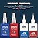 2 Pack Thread Locker - Blue 243 (Medium) & Red 271 (High) - Metal Screw Locking Sealant for Bolts/Nuts/Fasteners - Prevents Loosening/Corrosion