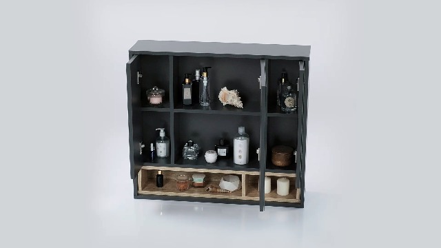 Vicco Beatrice Badkamerkast, wit/sonoma, 80 x 72 cm