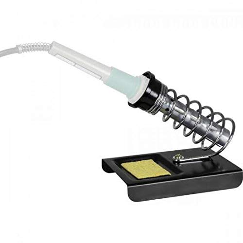 Suporte para Ferro de Solda com Mola e Esponja, Generico, Preto