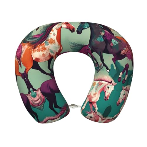 Almohada de viaje de espuma viscoelástica negra