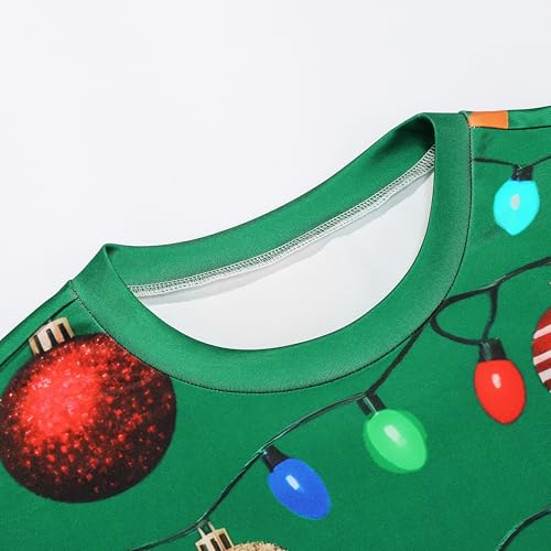 All-Over Baubles and Fairy Lights Christmas Sweatshirt - Image 5
