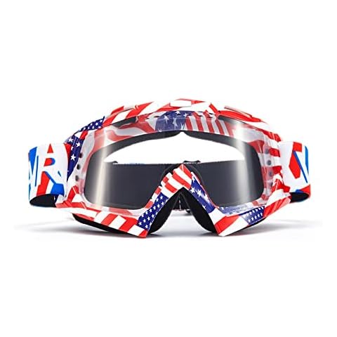 Vemar Goggles Motocross Enduro Ski Snowboard Windproof Dustproof Anti-Scratch Lente Trasparente Modello 6 Cover