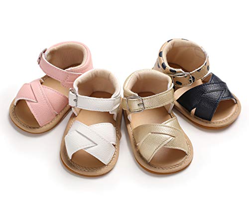 Image of RVROVIC Baby Boys Girls Sandals Premium Soft Anti-Slip Rubber Sole Infant Summer Outdoor Shoes Toddler First Walkers