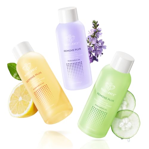 Modelones Aceton Nagellackentferner mit Acetone Reiniger Gel Nail Remover, Entfernung für Nagelkleber, Acryl-Powder Nageltips Cleaner Gelnägel Tragbarer Set, 60 ml 3 PCS