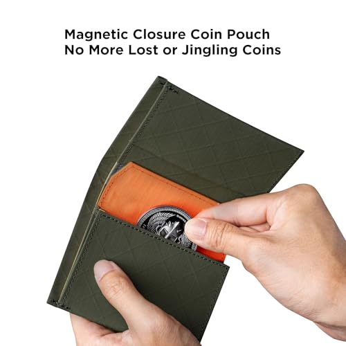 Image of ALPAKA Ark Bifold Wallet RFID Blocking Mens Wallet | Minimalist Front Pocket Wallet for Men Daily Use, Magnetic Closure, Holds 8-12 Cards Plus Cash, Axoflux 300D