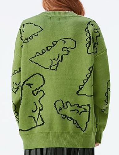 FCOOLYEET Y2K Sweater Men Oversized Graphic Sweater Pullover Aesthetic Crewneck Knitted Sweater Cool Sweaters 7