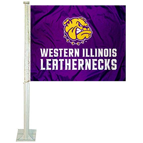 College Flags & Banners Co. Western Illinois Leathernecks Car Flag