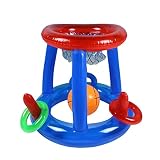 √ 【Materiales duraderos】: el aro de baloncesto flotante está hecho de material de PVC confiable, duradero y fuerte para un uso prolongado, y capaz de resistir el lanzamiento de los niños.
