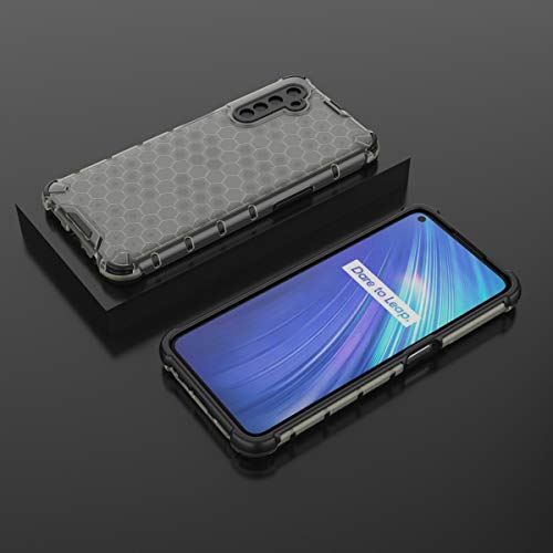 Image of Glasgow Back Case Cover Designed for Realme 6 - Black