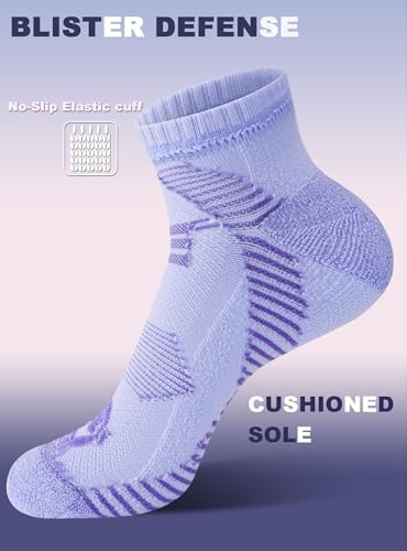 Image of Trusiel Women Ankle Compression Athletic Running Socks No Show Low Cut 5 Pairs