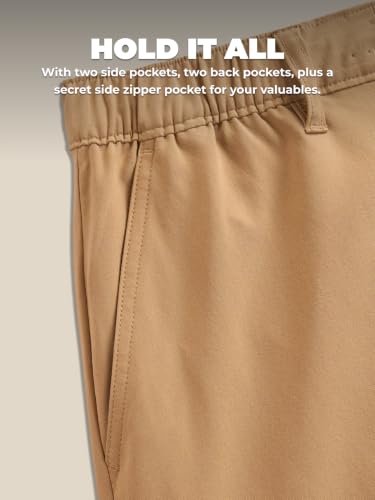Image of Chubbies Everywear Men's Shorts - Mens Shorts Casual 6in Inseam, Elastic Waist, Water-Resistant, Zipper Pocket