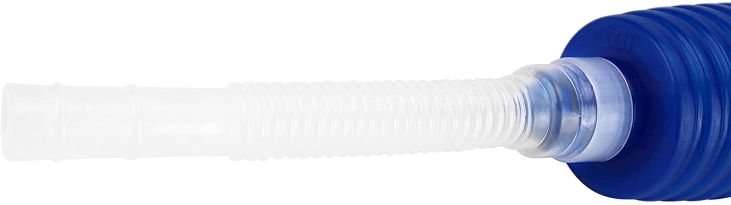 BLUTAILS | Aquarium Water Changer and Gravel Cleaning Siphon Pipe for Aquarium. Siphon Vacuum for Water Changing and Draining (1.7 Meter) Color (White & Blue). 4