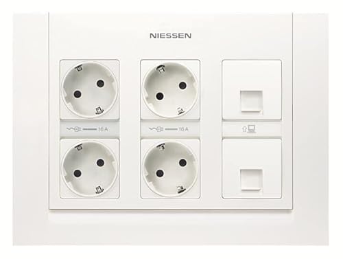 Kit de Puesto de Trabajo3 columnas NIESSEN T1111 BL Blanco