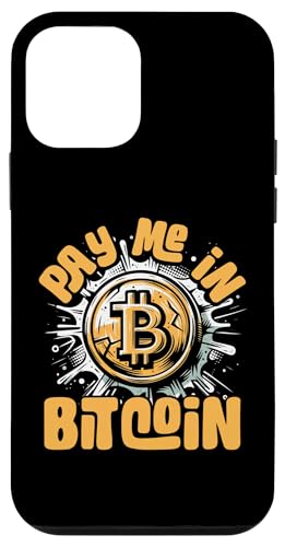 Carcasa para iPhone 12 mini Funny Crypto Meme - BTC Investor Trader - Págame en Bitcoin