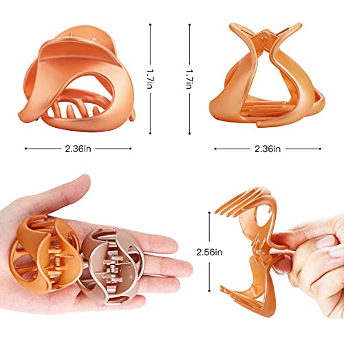image for Hair Claw Clips,Fascigirl 10PCS Jaw Clips Vintage Non Slip Simple Irre