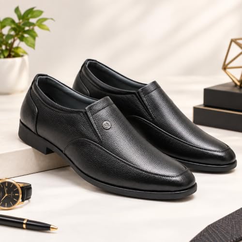 Image of CARLOMAN Genuine Leather Formal Shoes for Men