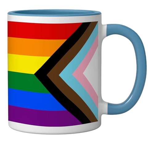 Taza Cerámica Pride Flag 11 onzas Azul/Blanco miniatura 2
