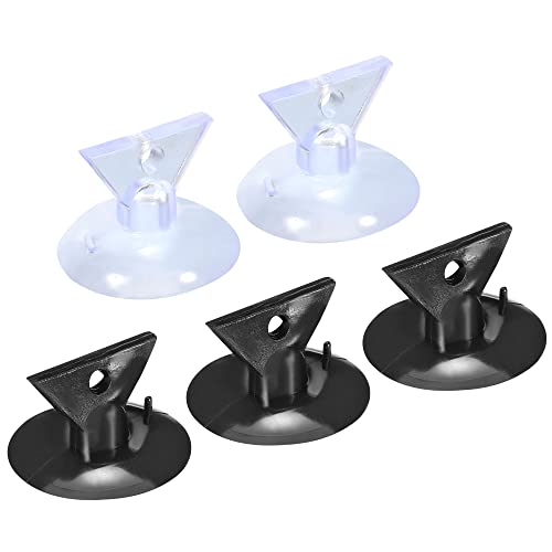MECCANIXITY Bulb Changers, 35mm Dia. PVC Suction Cup Light Lamp Replacing Tools for GU10 MR16 Bulbs, 5 Pack (3 Black and 2 Clear)