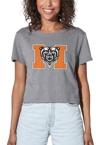 Mercer University Official Distressed Primary Women's, Athletic Heather, XL