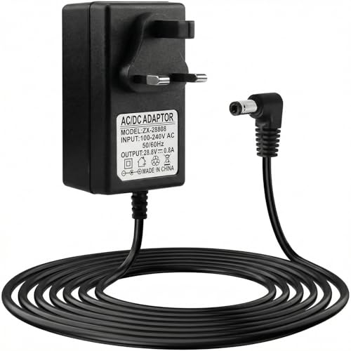 Image of 28.8V Charger for Shark Cordless Stick Vacuum Cleaner IZ201UK IZ201UKT IZ202UK IZ202UKT IZ201 IZ251 IF200 IF201 IF202 IF250 IF251 IF281 IF285 IR70 IR100 IR141 IR200 IZ103UKGB F30 F80 DuoClean, 1.8M