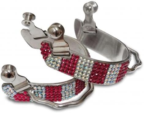 Showman Ladies Crystal Rhinestone Bumper Spurs