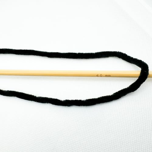 Image of Cuddly Velvet Chenille Yarn, Super Soft Fluffy Bulky for Knitting Crocheting Crafting Blanket Amigurumi, Durable for Shedding, 100 Gram (3.53 Ounces) 109 Yards (100 Meters) (Black) (3 Skeins)