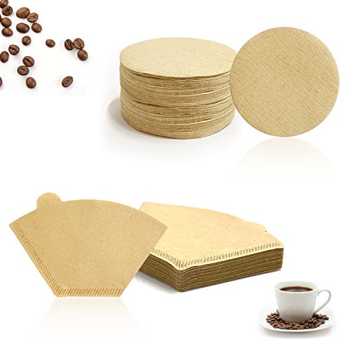 Filtres à Café En Papier Brun Non Blanchi - Lot De 200 (Taille 4) - Pour Machines à Filtre Et Cônes - 4