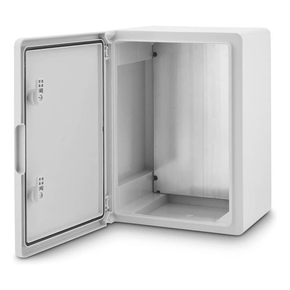 Armario de Distribución para Pared con Placa de Montaje Galvanizada, Caja Industrial de Control Vacía de Plástico ABS con Puerta Protección IP65, tamaño 300x400x170