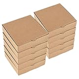 LALADEFIEE 10 piezas Cajas Mini Pizza de Cartón con Ventana Unidades Resistentes para Fiestas y Envío para Galletas y Manualidades