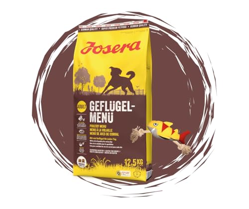 Josera - Hundefutter - Josera Exclusive Geflügelmenü - Trockenfutter mit viel Geflügel 12,5 KG + Goodie Hai