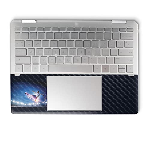 Image of MightySkins Carbon Fiber Skin Compatible with HP Spectre x360 14 inch (2022) Full Wrap Kit - Super Kick | Protective, Durable Textured Carbon Fiber Finish | Easy to Apply | Made in The USA
