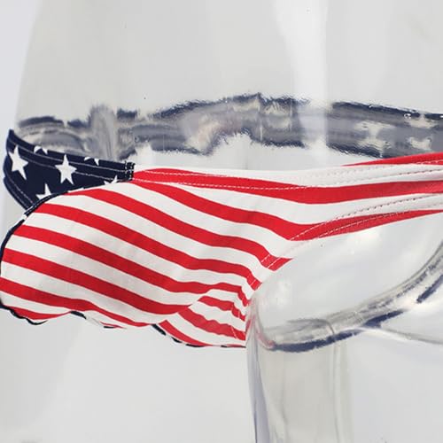 wodceeke Men's USA Flag Panties Underwear Sexy Thongs T-Back G-String Low Rise Briefs Underpants Sissy Lingerie3